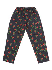MINI RODINI Lingonberries woven trousers