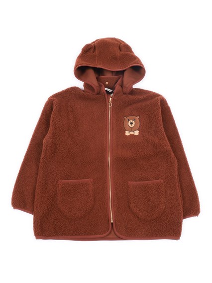 MINI RODINI Bear emb pile jacket