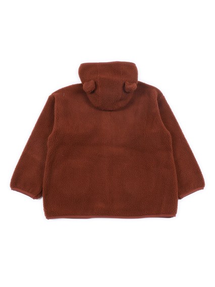 MINI RODINI Bear emb pile jacket