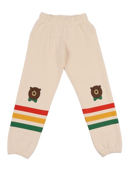 MINI RODINI Bear stripe sweatpants