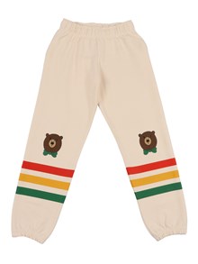 MINI RODINI Bear stripe sweatpants