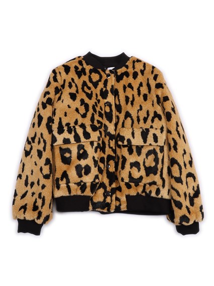 Msgm ANIMALIER FUR BOMBER GIRL