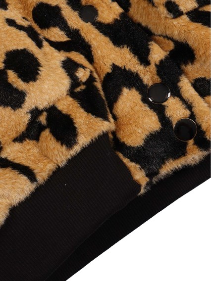 Msgm ANIMALIER FUR BOMBER GIRL
