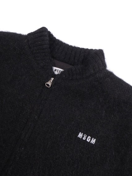 Msgm KNIT BOUCLE' BOMBER GIRL