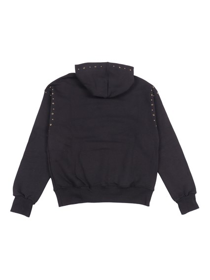 Msgm STUDDED FLEECE HOODIE GIRL