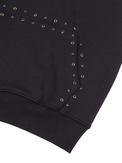 Msgm STUDDED FLEECE HOODIE GIRL