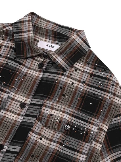 Msgm VISCOSE WOOL SHIRT GIRL