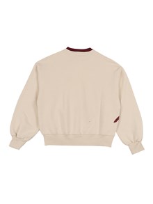 Msgm OVER DIAGONAL FLEECE  SWEATSHIRT GIRL