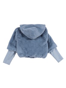 Magil ECOPELLICCIA CROP ZIPPATA CON CAPPUCCIO