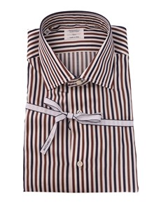 Mazzarelli COTTON STRIPED SLIM FIT SHIRT