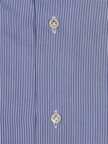Mazzarelli STRIPED COTTON SLIM FIT SHIRT