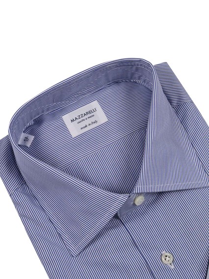 Mazzarelli STRIPED COTTON SLIM FIT SHIRT