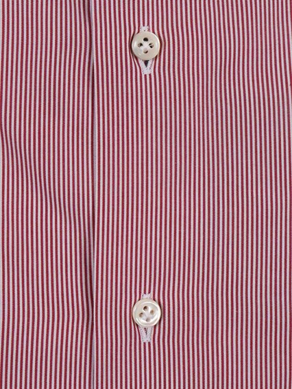Mazzarelli STRIPED COTTON SLIM FIT SHIRT