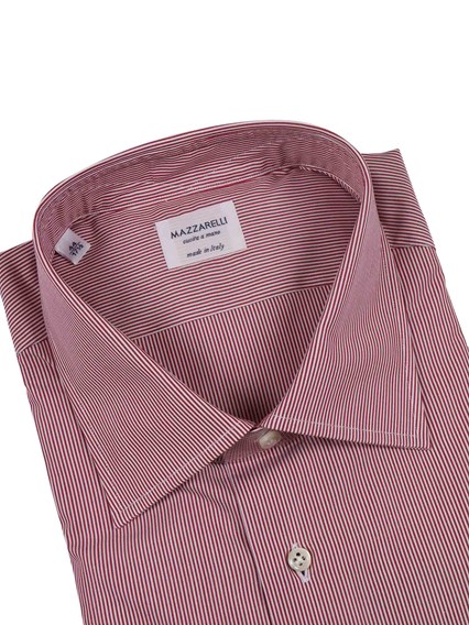 Mazzarelli STRIPED COTTON SLIM FIT SHIRT