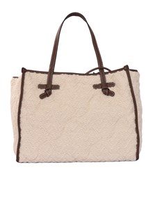 MARCELLA GIANNI CHIARINI BORSA TESSUTO E PELLE
