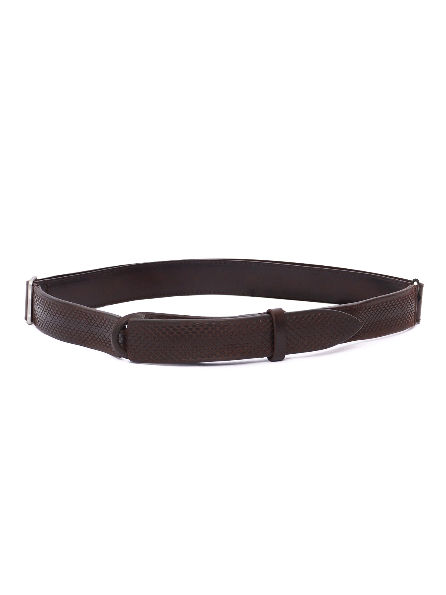 Orciani Textured Leather Belt In Brown