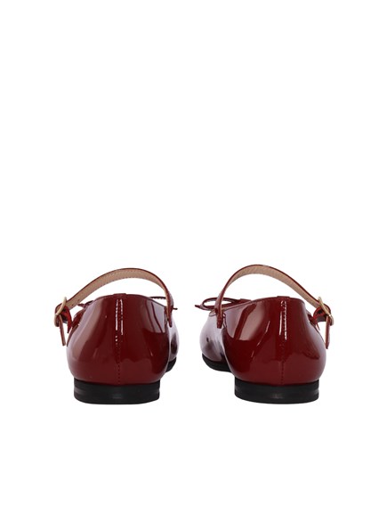 IL GUFO Ballerina Mary Jane in vera pelle e fiocchetto