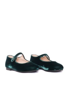 IL GUFO Ballerina Mary Jane in tessuto e bordino in vera pelle