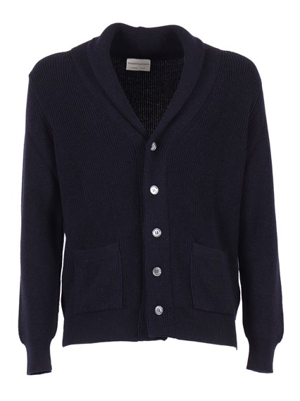 SETTE FILI CASHMERE Shawl Collar Cardigan With Pockets