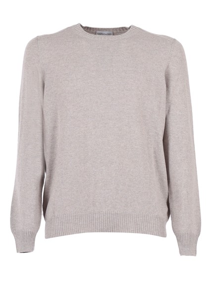 SETTE FILI CASHMERE French Shoulder Crew Neck Slim