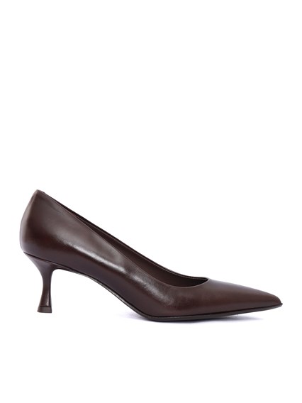 Sergio Levantesi BRUNELLA56 BAFALO DARK BROWN PUMPS