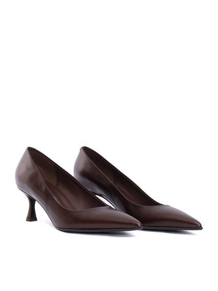 Sergio Levantesi BRUNELLA56 BAFALO DARK BROWN PUMPS