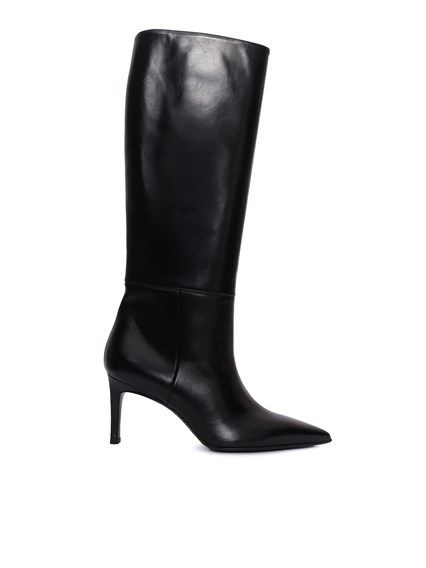 Sergio Levantesi GINEVRA56 BAFALO BLACK BOOTS