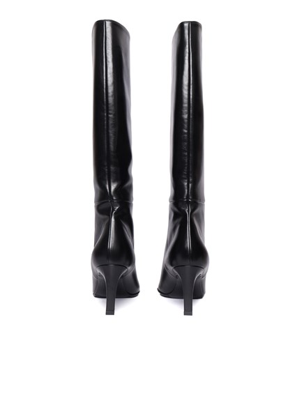 Sergio Levantesi GINEVRA56 BAFALO BLACK BOOTS