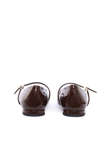 Sergio Levantesi AMBRA56 VERNICE DARK BROWN SHOES