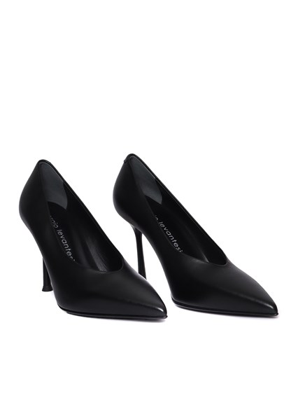 Sergio Levantesi MODERNA56 CALF BLACK PUMPS