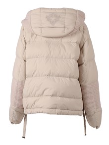 Diego M DOWN JACKET WITH KNITTED DETAILS AND EMBROIDERY