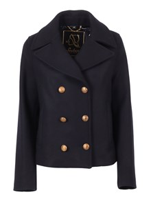 SEALUP PEACOAT AGLAIA IN MISTO LANA BLU