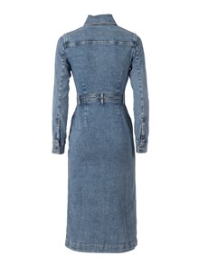 7 FOR ALL MANKIND Light Blue LUXE DRESS Morning Sky