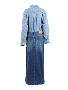 7 FOR ALL MANKIND Mid Blue MAXI DRESS Ipanema