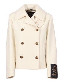SEALUP PEACOAT TEODORA IN MISTO LANA BIANCO