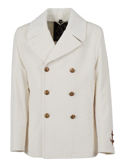 SEALUP PEACOAT AMALFI IN VELLUTO BIANCO