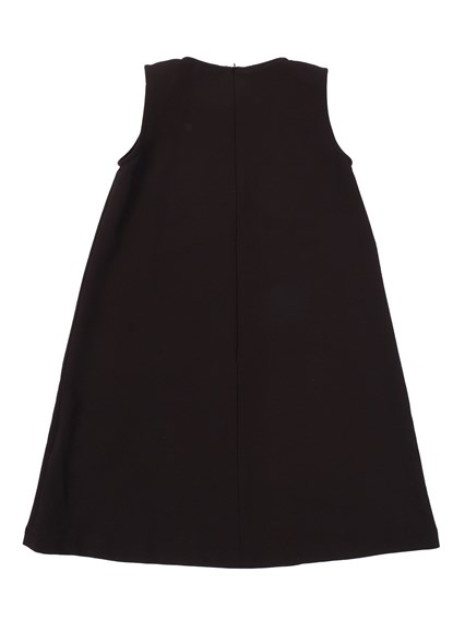 VIVETTA BLACK SLEVELESS DRESS WITH BRAIDED EMBROIDERY