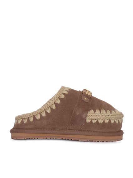 MOU Kids slipper suede - letter logo