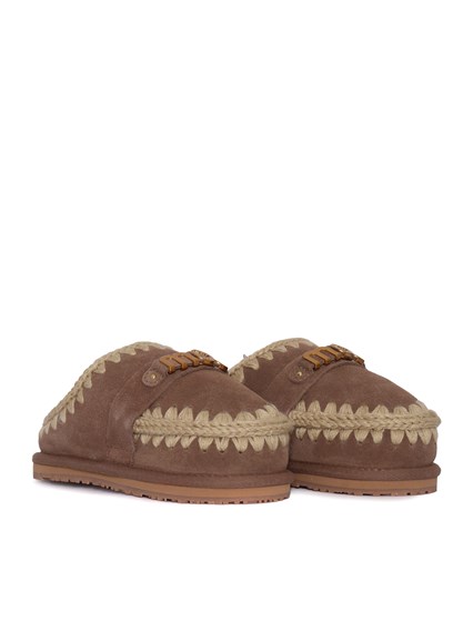 MOU Kids slipper suede - letter logo