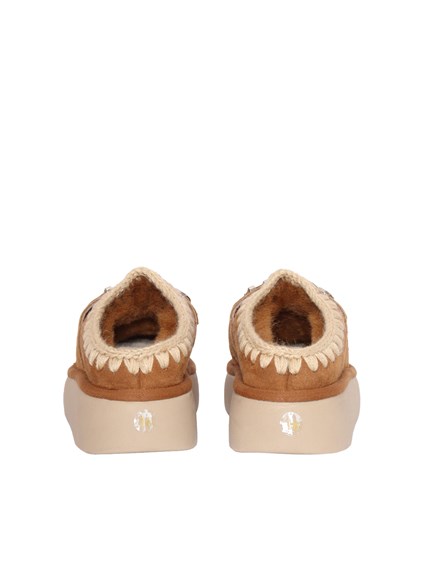 MOU Bounce clog suede - letter logo