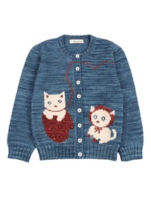 MISHA & PUFF Three Little Kittens Cardigan
