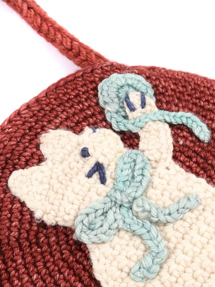 MISHA & PUFF Meadow Yarn Cat Circle Bag