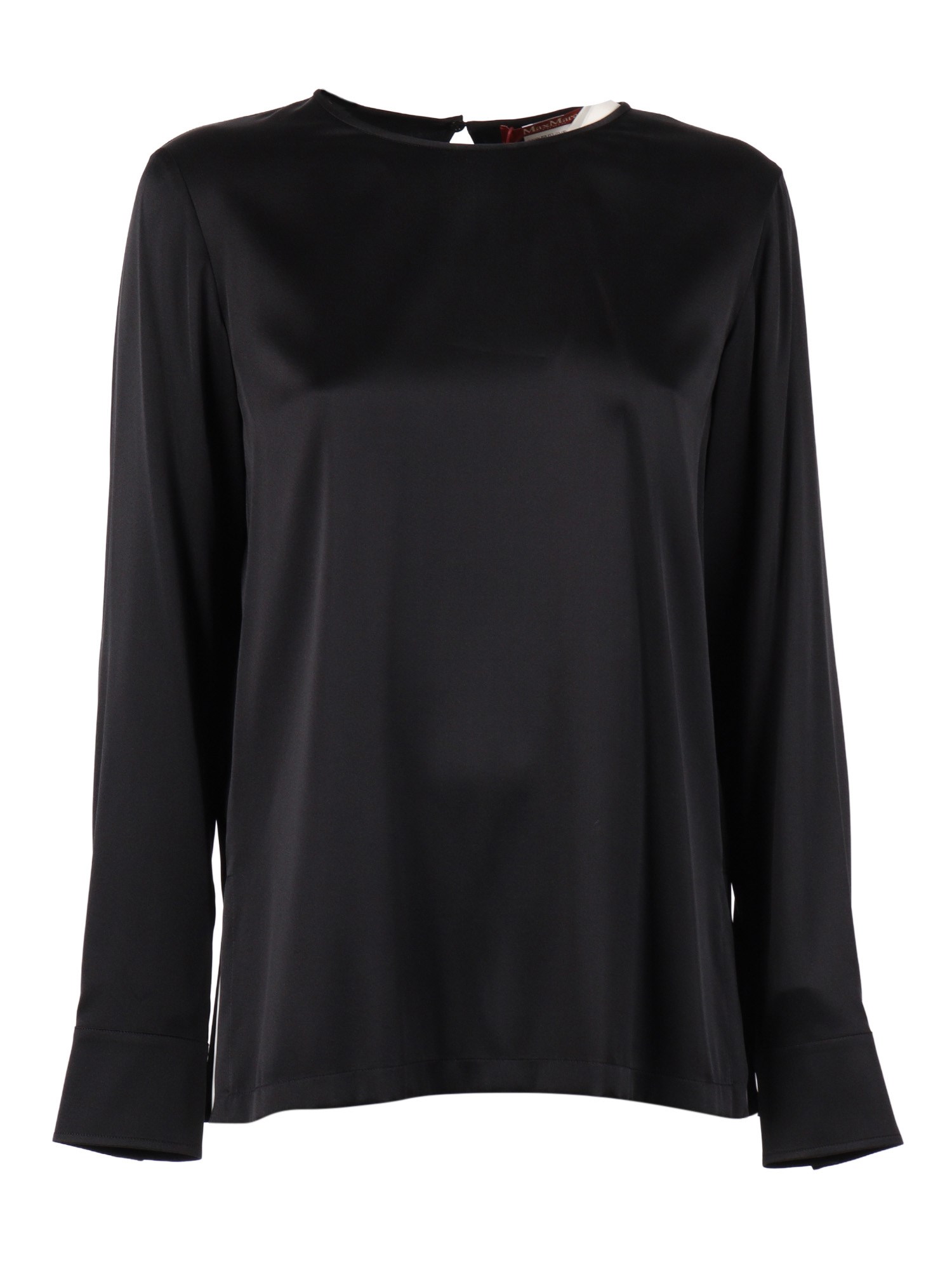 Max Mara Studio Lodi Crewneck Top In Black