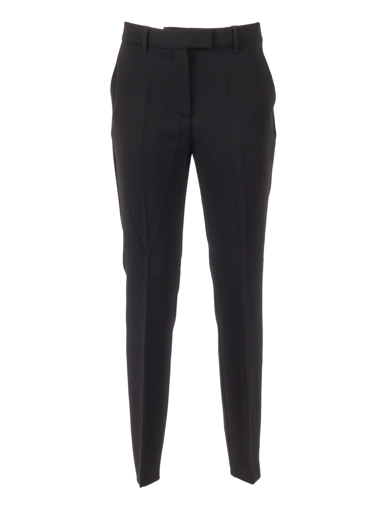 Max Mara Studio Pantalone Lungo Neutro In Black