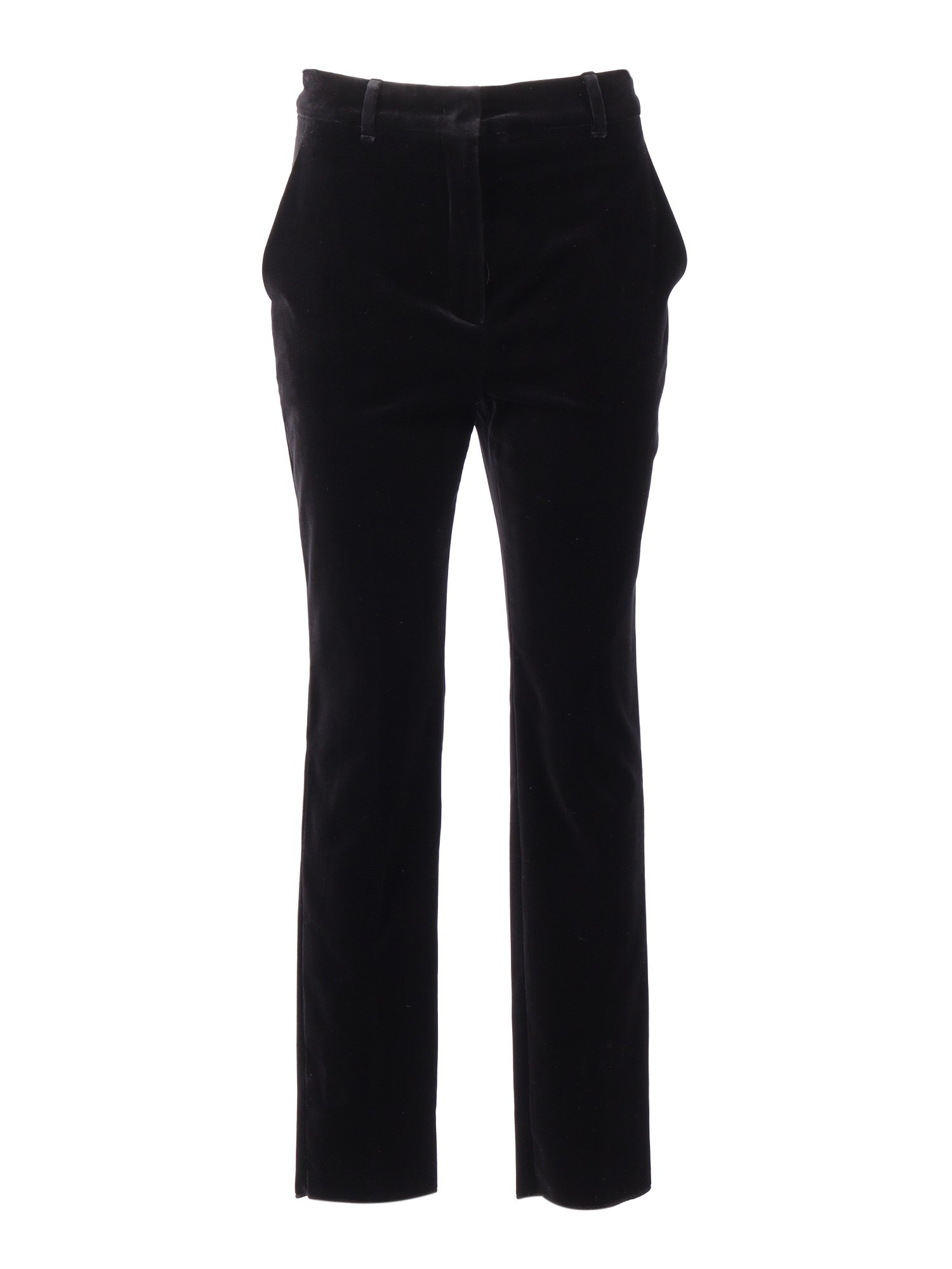 Max Mara Studio Pantalone Lungo Neutro In Black