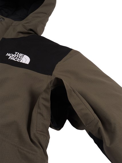 THE NORTH FACE KIDS TEEN MOUNTAIN DOWN JACKET NEW TAUPE GREEN