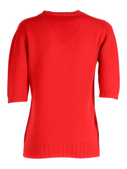 FABIANA FILIPPI SHORT SLEEVE GAUZED CASHMERE SWEATER