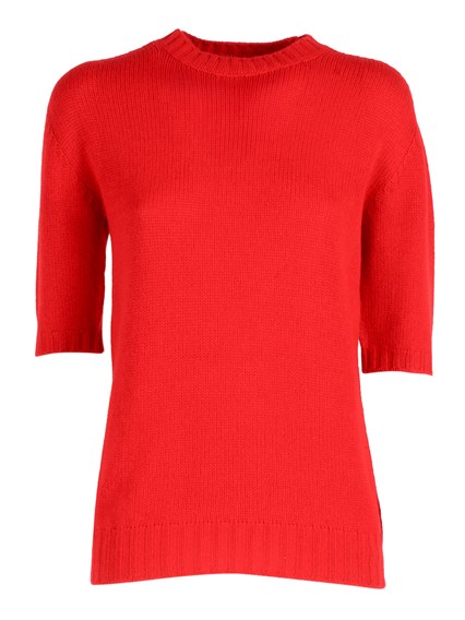 FABIANA FILIPPI SHORT SLEEVE GAUZED CASHMERE SWEATER