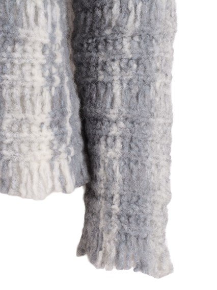 Kangra Cashmere GIROCOLLO EFFETTO STAMPATO CON FRANGE