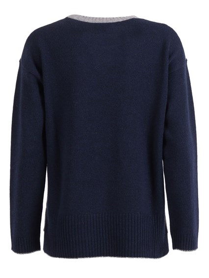 Kangra Cashmere GIROCOLLO BOXING INTARSIO ROMBO+LUREX